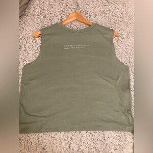 good hYOUman Olive Sleeveless Top